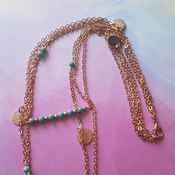 Multilayer Gold Necklace (Comes with a box) - Picture 7 of 15
